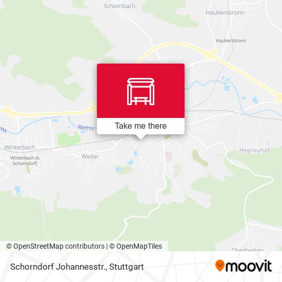 Карта Schorndorf Johannesstr.