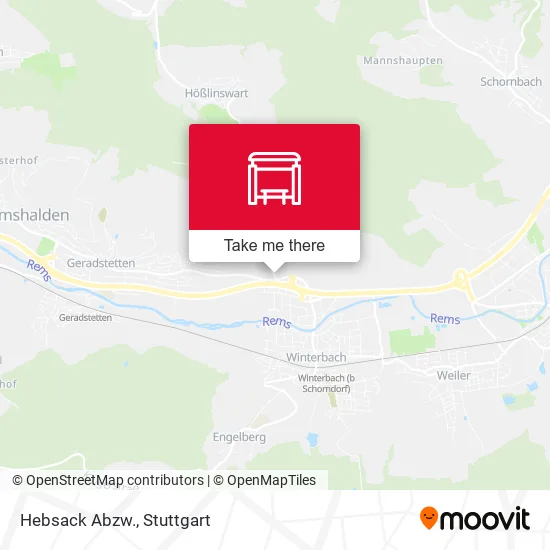 Hebsack Abzw. map