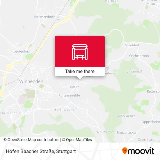 Карта Höfen Baacher Straße