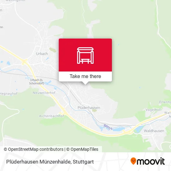 Карта Plüderhausen Münzenhalde