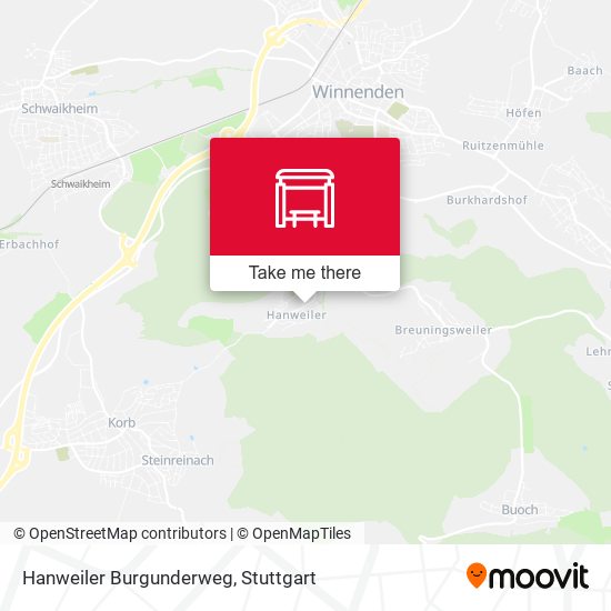 Hanweiler Burgunderweg map