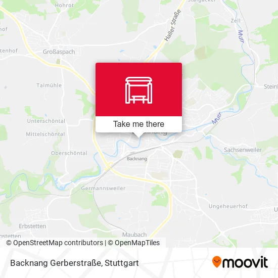 Карта Backnang Gerberstraße