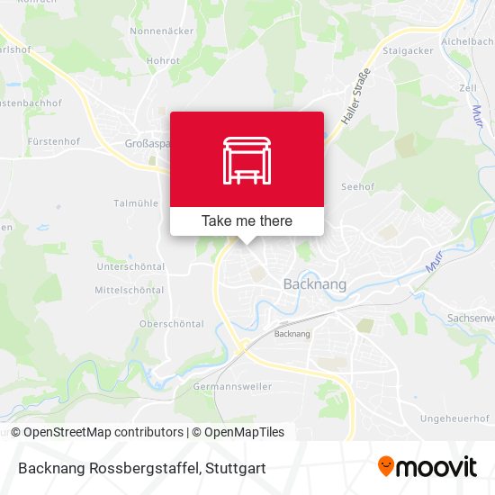 Карта Backnang Rossbergstaffel