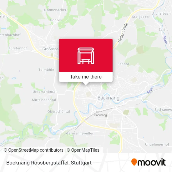 Карта Backnang Rossbergstaffel
