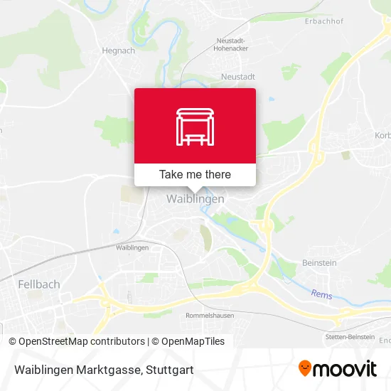 Waiblingen Marktgasse map