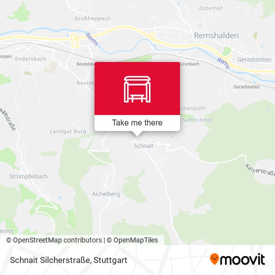 Schnait Silcherstraße map