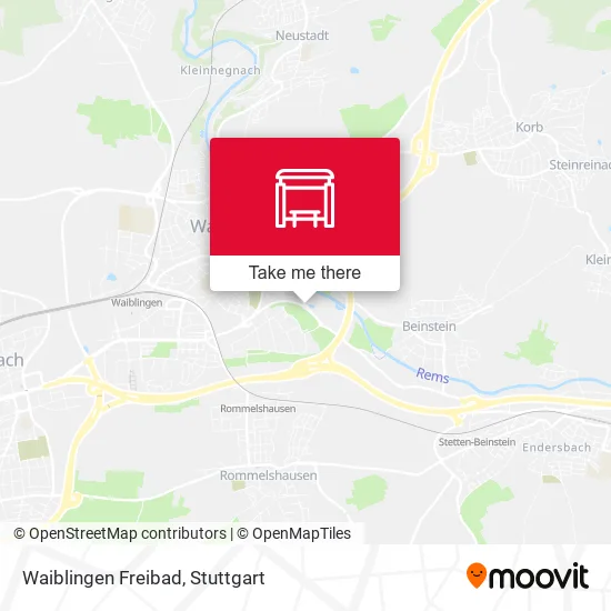 Карта Waiblingen Freibad