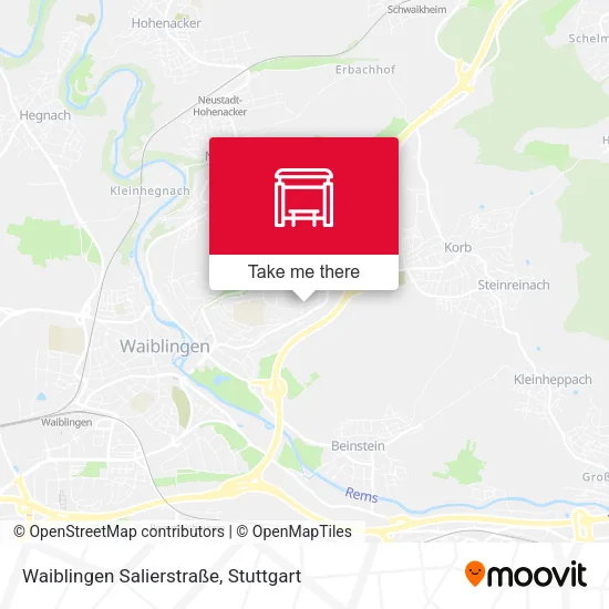 Waiblingen Salierstraße map