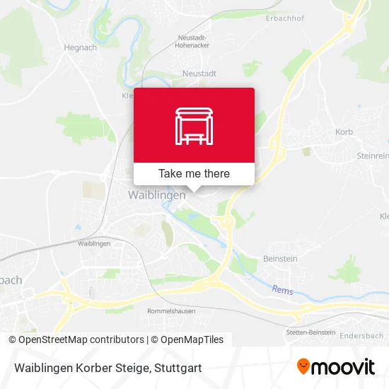 Карта Waiblingen Korber Steige