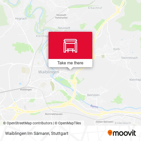 Карта Waiblingen Im Sämann