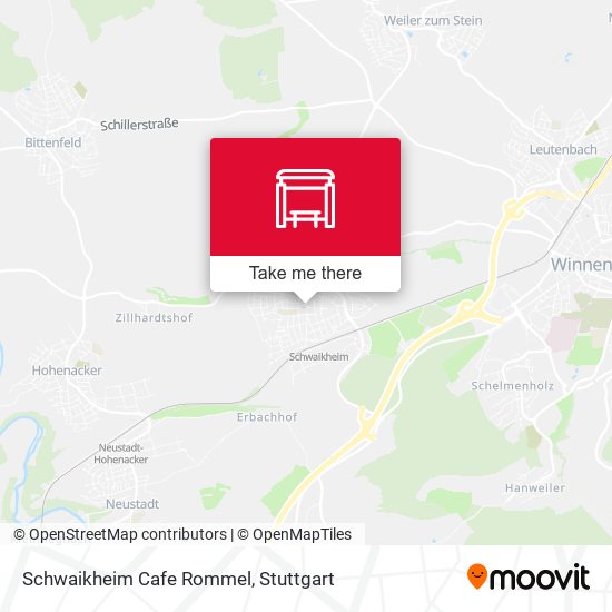 Карта Schwaikheim Cafe Rommel