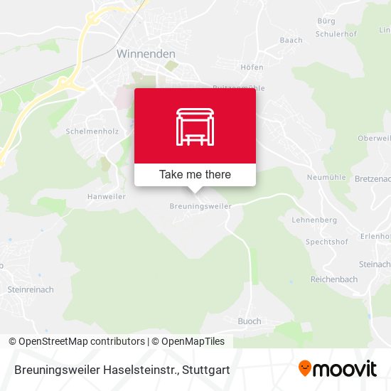Breuningsweiler Haselsteinstr. map