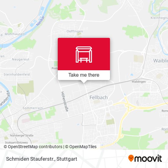 Карта Schmiden Stauferstr.