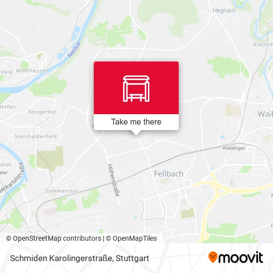 Карта Schmiden Karolingerstraße
