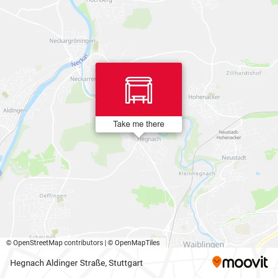 Карта Hegnach Aldinger Straße