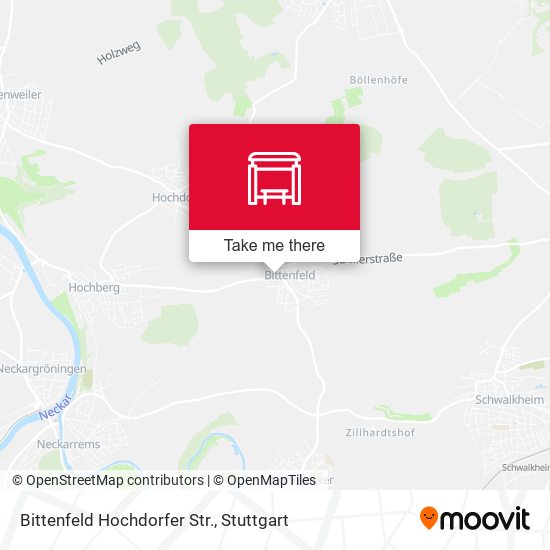 Карта Bittenfeld Hochdorfer Str.
