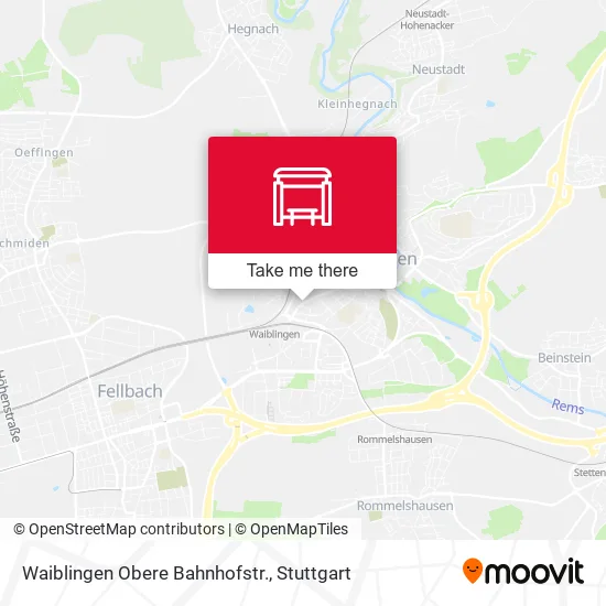 Карта Waiblingen Obere Bahnhofstr.