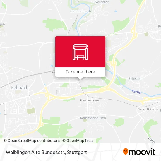 Карта Waiblingen Alte Bundesstr.