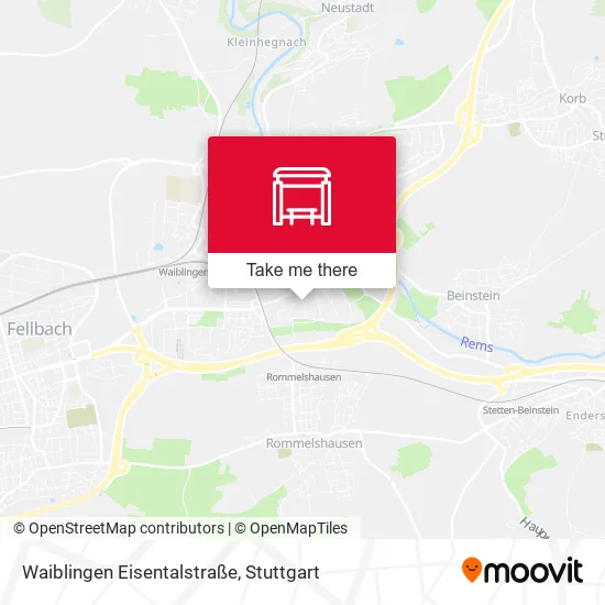 Карта Waiblingen Eisentalstraße