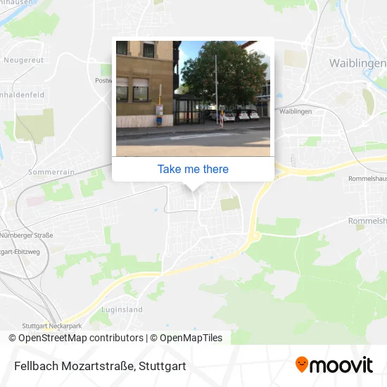 Карта Fellbach Mozartstraße