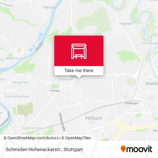 Карта Schmiden Hohenackerstr.