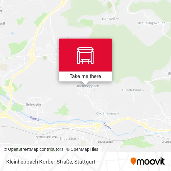 Карта Kleinheppach Korber Straße