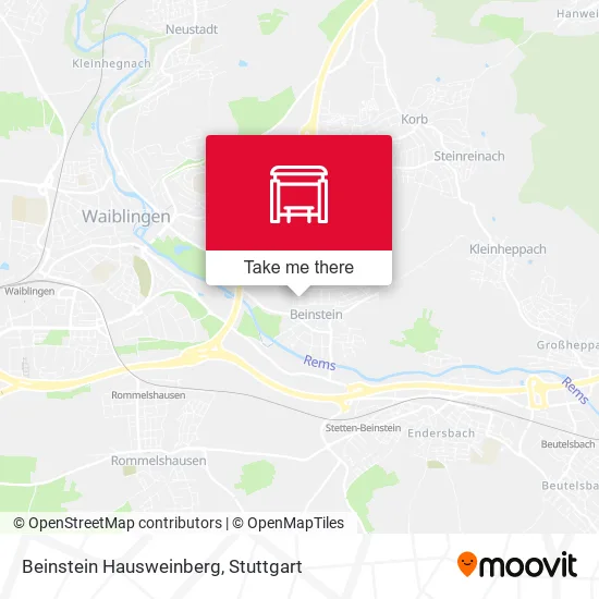 Карта Beinstein Hausweinberg