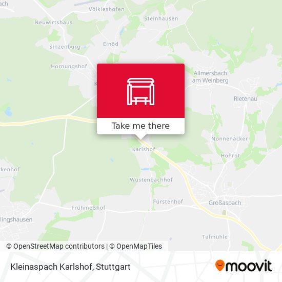 Kleinaspach Karlshof map