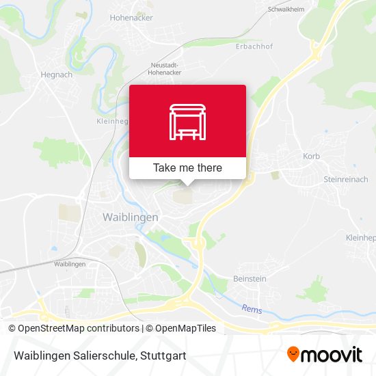 Waiblingen Salierschule map