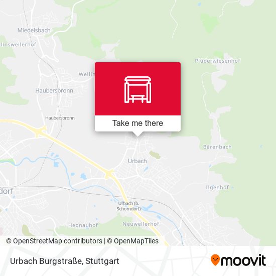 Urbach Burgstraße map