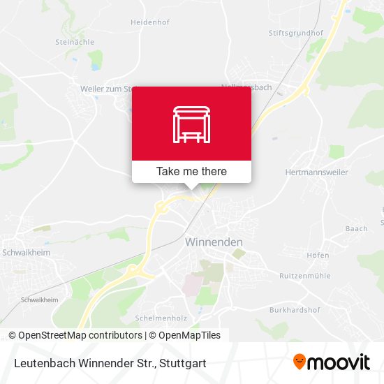 Leutenbach Winnender Str. map