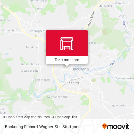 Backnang Richard-Wagner-Str. map