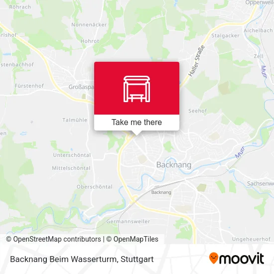 Карта Backnang Beim Wasserturm
