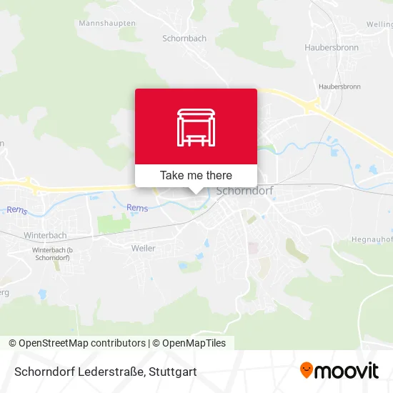 Карта Schorndorf Lederstraße