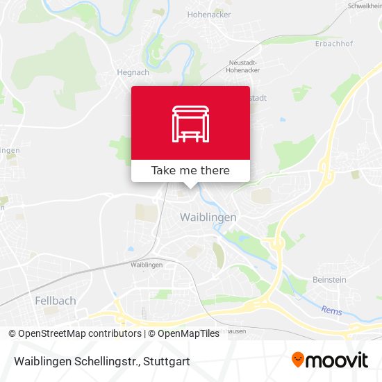 Waiblingen Schellingstr. map