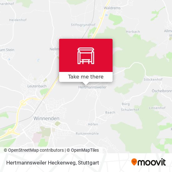 Hertmannsweiler Heckenweg map