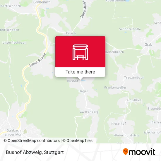 Bushof Abzweig map