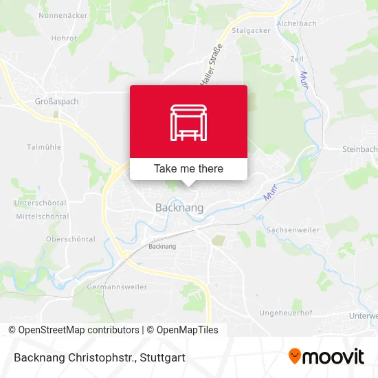 Backnang Christophstr. map