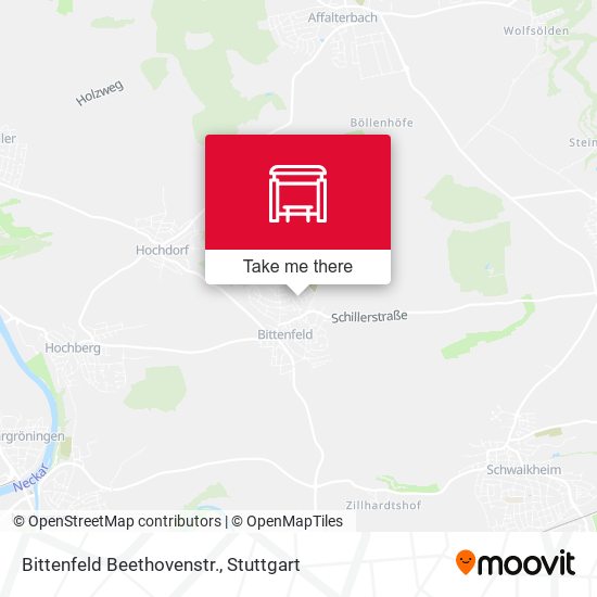 Карта Bittenfeld Beethovenstr.