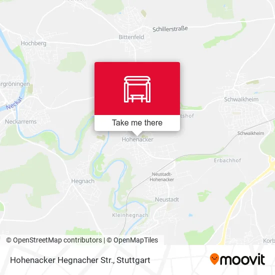 Карта Hohenacker Hegnacher Str.