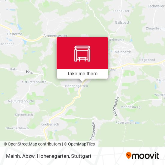 Карта Mainh. Abzw. Hohenegarten