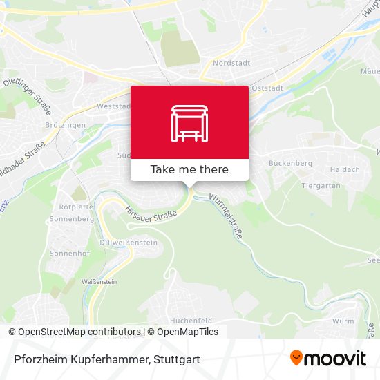 Pforzheim Kupferhammer map