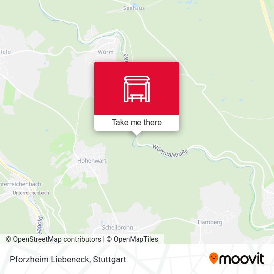 Карта Pforzheim Liebeneck