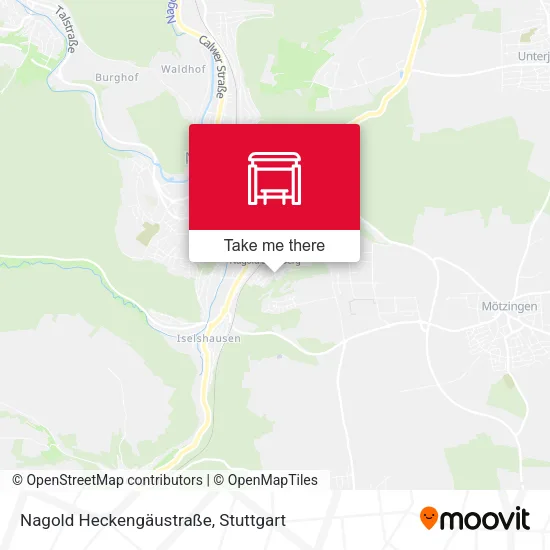 Карта Nagold Heckengäustraße