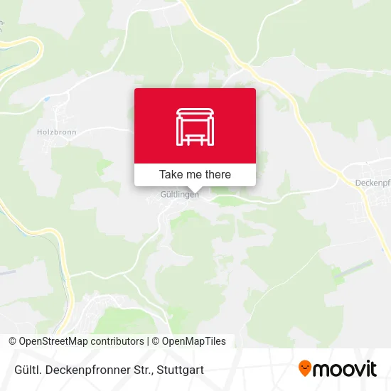 Карта Gültl. Deckenpfronner Str.