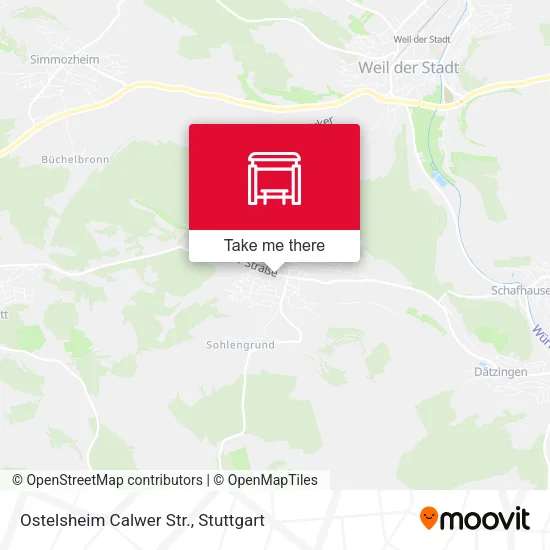Карта Ostelsheim Calwer Str.