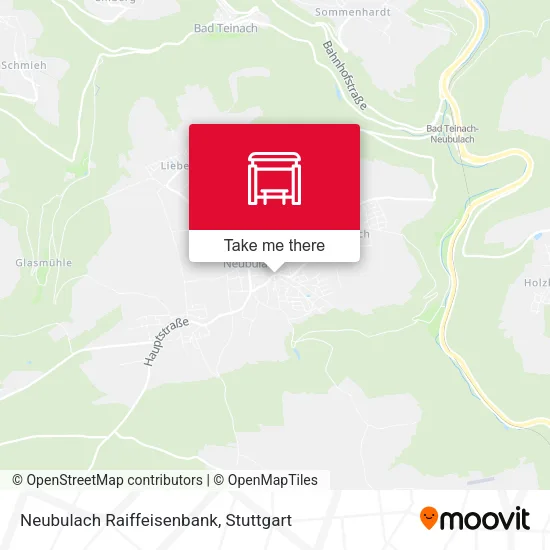 Карта Neubulach Raiffeisenbank