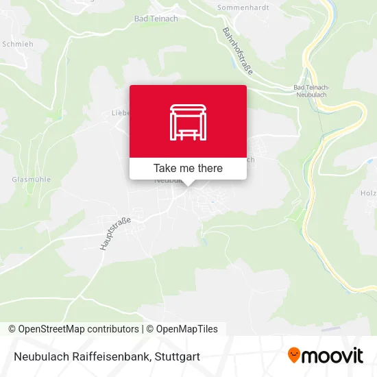 Карта Neubulach Raiffeisenbank