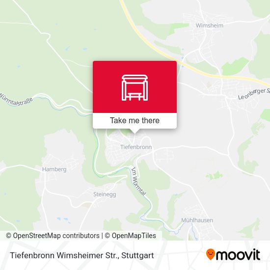 Карта Tiefenbronn Wimsheimer Str.