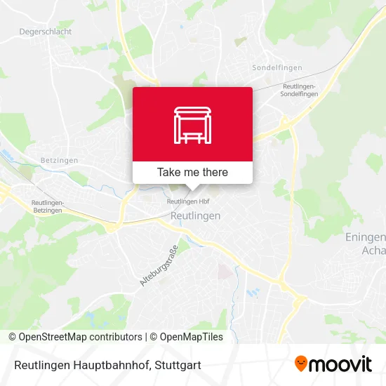 Карта Reutlingen Hauptbahnhof